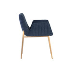 Lucano Fabric Dining Armchair - LOOMLAN - Dining Chairs