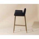 Lucano Leather Barstool - LOOMLAN - Bar Stools