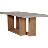 Lucca Outdoor Concrete Counter Table - Slate Gray - LOOMLAN - Seasonal Living - Outdoor Dining Tables