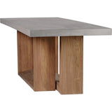 Lucca Outdoor Concrete Counter Table - Slate Gray - LOOMLAN - Seasonal Living - Outdoor Dining Tables