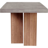 Lucca Outdoor Concrete Counter Table - Slate Gray - LOOMLAN - Seasonal Living - Outdoor Dining Tables