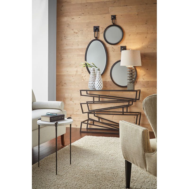 Lucia Iron Framed Wall Mirror - LOOMLAN - Wildwood - Wall Mirrors