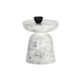 Lucida Concrete Outdoor Round End Table - LOOMLAN - SUNPAN - Outdoor Side Tables