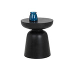 Lucida Concrete Outdoor Round End Table - LOOMLAN - Outdoor Side Tables