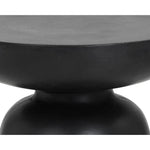 Lucida Concrete Outdoor Round End Table - LOOMLAN - Outdoor Side Tables