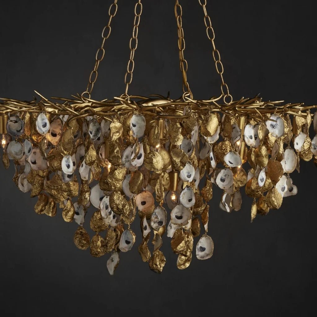 Lucullan 14 - Light Gold Chandelier - LOOMLAN - Currey & Co - Chandeliers