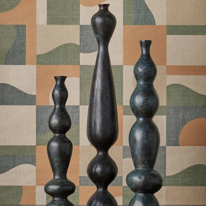 Luganzo Large Bronze Vase - LOOMLAN - Currey & Co - Vases & Jars