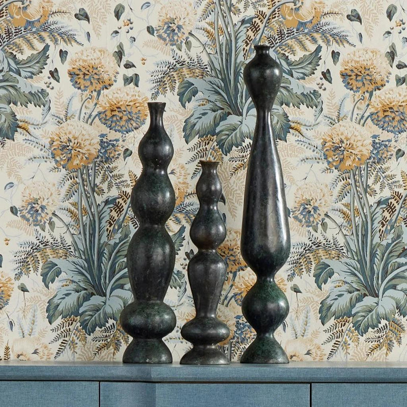 Luganzo Large Bronze Vase - LOOMLAN - Currey & Co - Vases & Jars