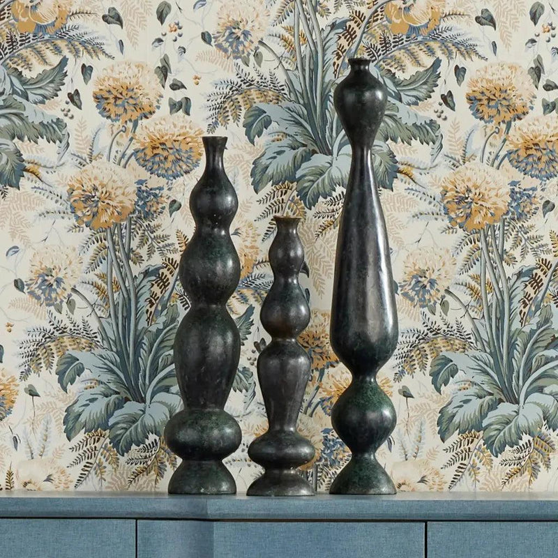 Luganzo Small Bronze Vase - LOOMLAN - Currey & Co - Vases & Jars