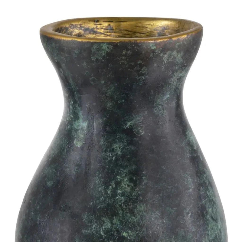 Luganzo Small Bronze Vase - LOOMLAN - Currey & Co - Vases & Jars