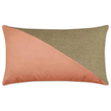 Lumbar Blush Color block Blush Large Throw Pillow - LOOMLAN - D.V. Kap - Throw Pillows