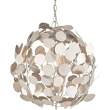 Lunaria Orb Iron Silver Chandelier - LOOMLAN - Currey & Co - Chandeliers
