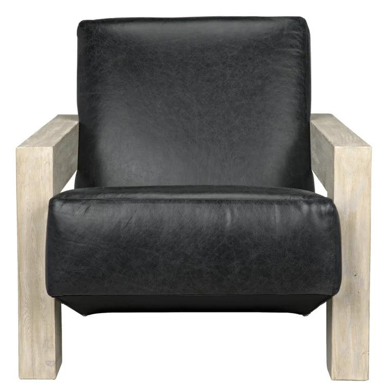 Luther Leather Luxurious Armchair - LOOMLAN - LOOMLAN - Club Chairs