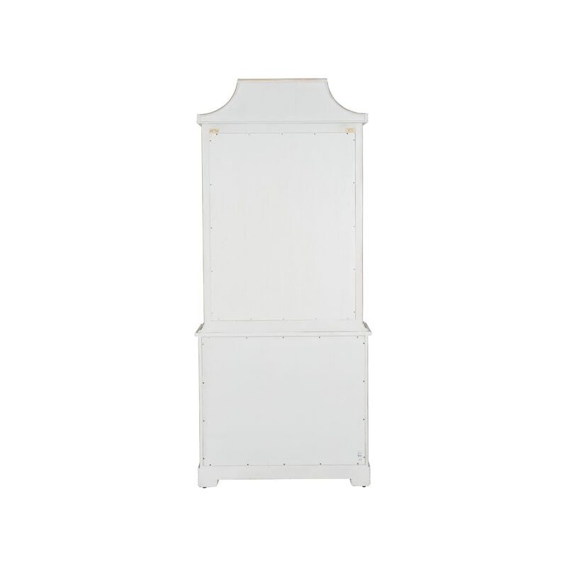 Lyford Cay Whitewashed Bamboo Bookcase - LOOMLAN - Chelsea House - Bookcases