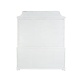Lyford Cay Whitewashed Bamboo Breakfront - LOOMLAN - Chelsea House - Bookcases