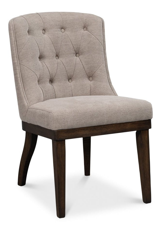 Lyra Fabric Armless Dining Chair - LOOMLAN - Sarreid - Dining Tables