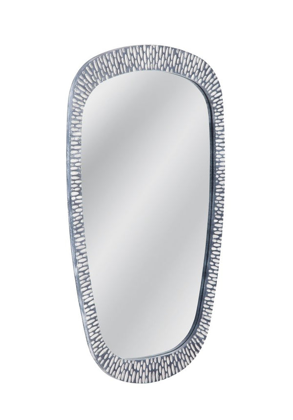 Maddox Modern Grey Resin Wall Mirror - LOOMLAN - Bassett Mirror - Wall Mirrors