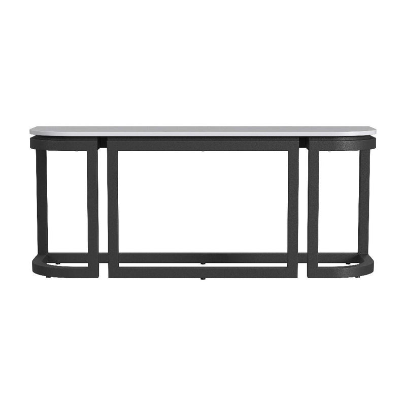 Malibu Aluminum Framed Outdoor Console Table - LOOMLAN - Sunset West - Outdoor Console Tables