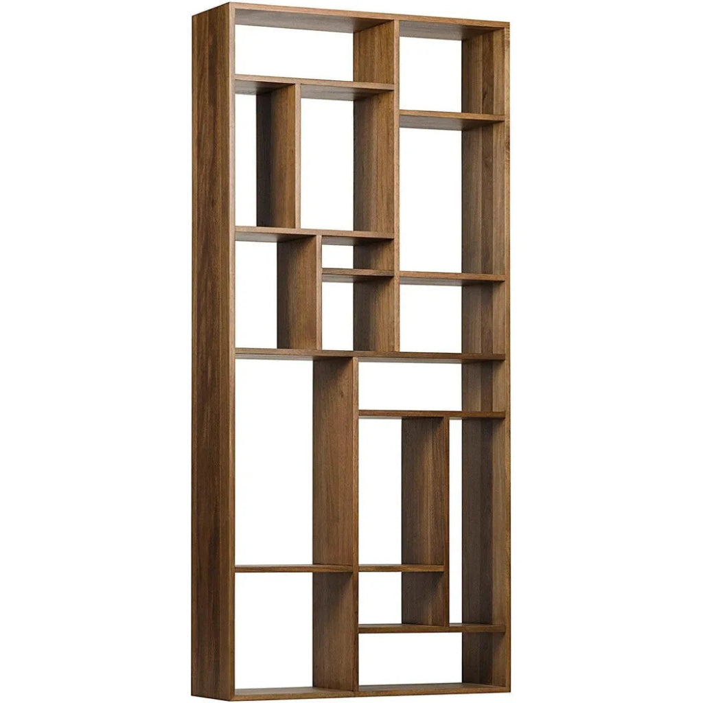 Malic Natural Wood Vertical Shelf - LOOMLAN - Noir - Wall Shelves & Ledgers