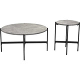 Malo Coffee Table Set Gray & Black - LOOMLAN - Zuo Modern - Coffee Tables