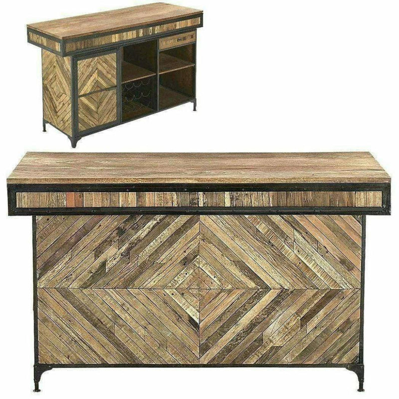Mancave Home Bar Island Server Counter Jack - LOOMLAN - LOOMLAN - Home Bar Islands