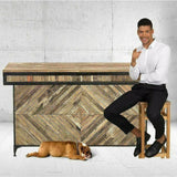 Mancave Home Bar Island Server Counter Jack - LOOMLAN - LOOMLAN - Home Bar Islands