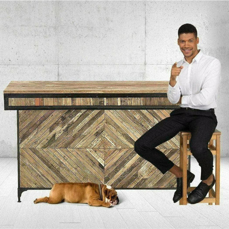 Mancave Home Bar Island Server Counter Jack - LOOMLAN - LOOMLAN - Home Bar Islands