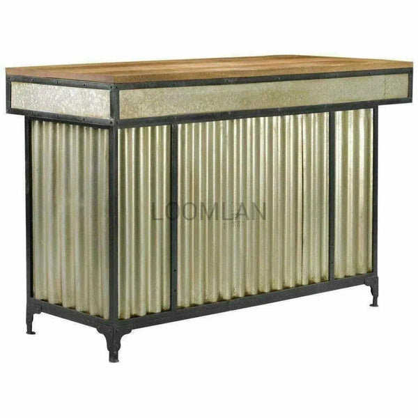 Mancave Wine Bar with Wine Rack - LOOMLAN - LOOMLAN - Home Bar Islands