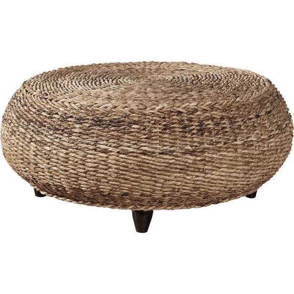 Mandalay Wood Framed Ottoman - LOOMLAN - Furniture Classics - Ottomans