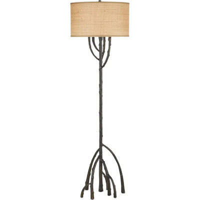 Mangrove Bronze Floor Lamp - LOOMLAN - Currey & Co - Floor Lamps