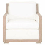 Manhattan Wood Trim Sofa Chair LiveSmart White - LOOMLAN - Essentials For Living - Club Chairs