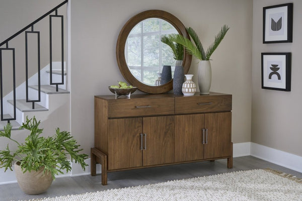 Manhattan Wooden Brown Credenza - LOOMLAN - Palmetto Home - Sideboards