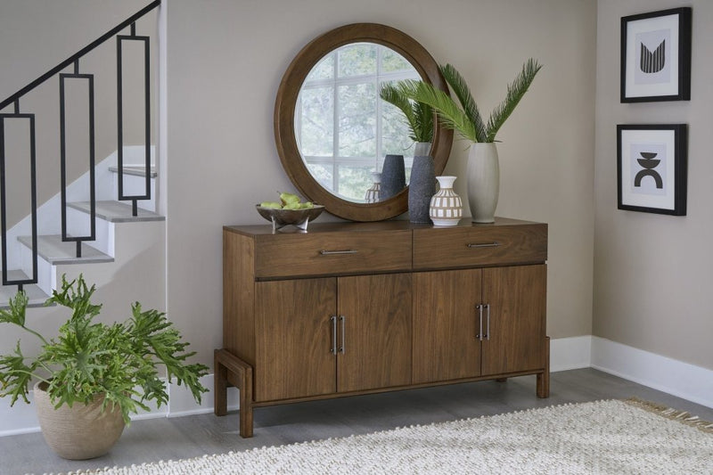 Manhattan Wooden Brown Credenza - LOOMLAN - Palmetto Home - Sideboards