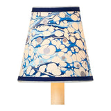 Marble Blue Lace Paper Tapered Chandelier Shade - LOOMLAN - Currey & Co - Chandeliers