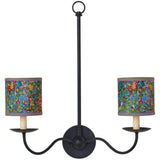 Marble Multi - Color Paper Drum Chandelier Shade - LOOMLAN - Currey & Co - Chandeliers