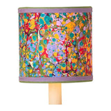 Marble Multi - Color Paper Drum Chandelier Shade - LOOMLAN - Currey & Co - Chandeliers