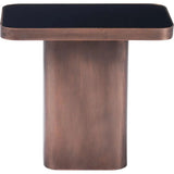 Marcos Side Table Black & Antique Bronze - LOOMLAN - Zuo Modern - Side Tables