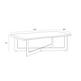 Marley Iron Based Wooden Coffee Table - LOOMLAN - SUNPAN - Coffee Tables