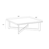 Marley Iron Based Wooden Coffee Table - LOOMLAN - SUNPAN - Coffee Tables