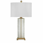 Maroa 28" Tall Glass Clear Gold Table Lamp - LOOMLAN - Bassett Mirror - Table Lamps