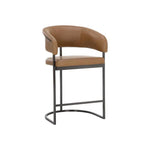 Marris Leather or Velvet Counter Stool - LOOMLAN - Counter Stools