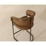 Marris Leather or Velvet Counter Stool - LOOMLAN - Counter Stools