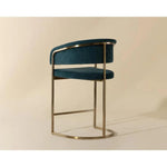 Marris Leather or Velvet Counter Stool - LOOMLAN - Counter Stools