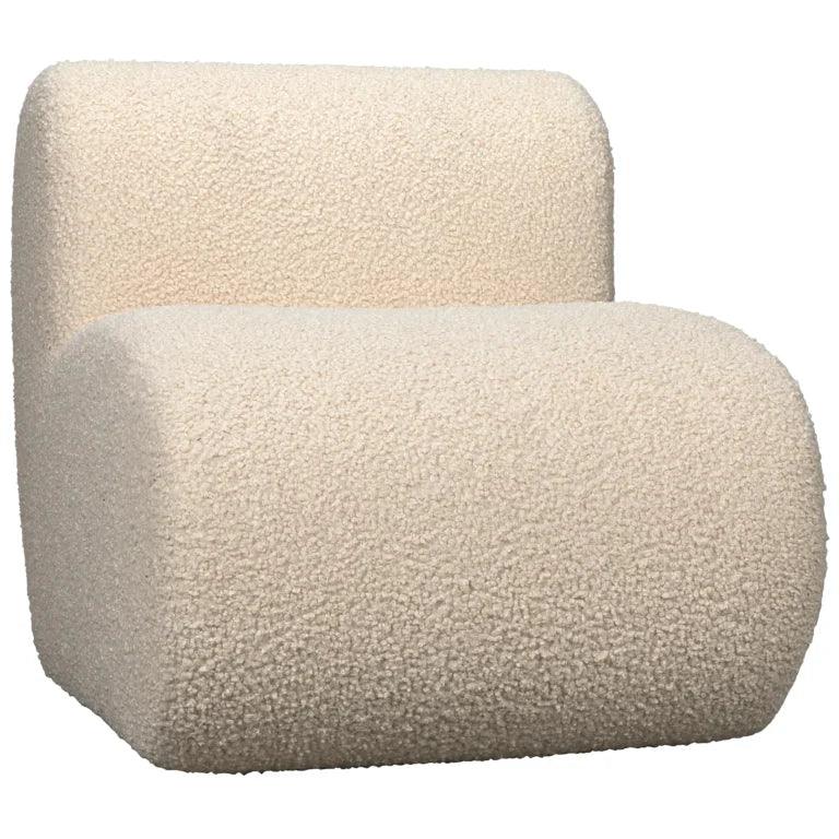 Marshmallow Fabric Comfortable Armless Chair - LOOMLAN - CFC - Club Chairs