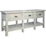 Martha Old Wooden 3 Drawers Sideboard - LOOMLAN - CFC - Sideboards