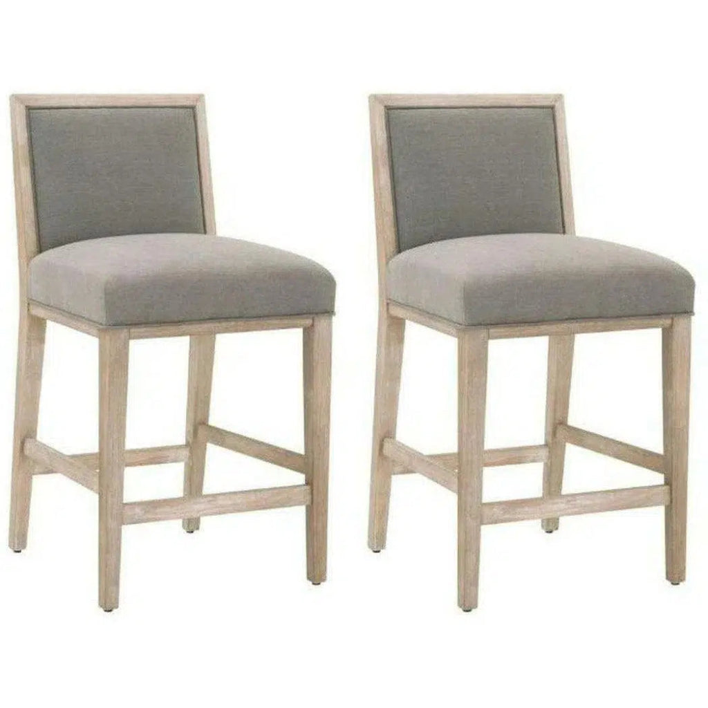 Martin Counter Stool 2PC LiveSmart Grey - LOOMLAN - Essentials For Living - Counter Stools