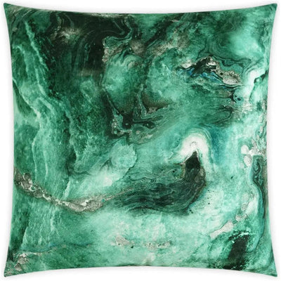 Massa Malachite Green Teal Large Throw Pillow Insert - LOOMLAN - D.V. Kap - Throw Pillows