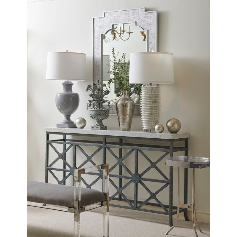 Master Suite Acrylic Frame Bedroom Bench - LOOMLAN - Chelsea House - Bedroom Benches