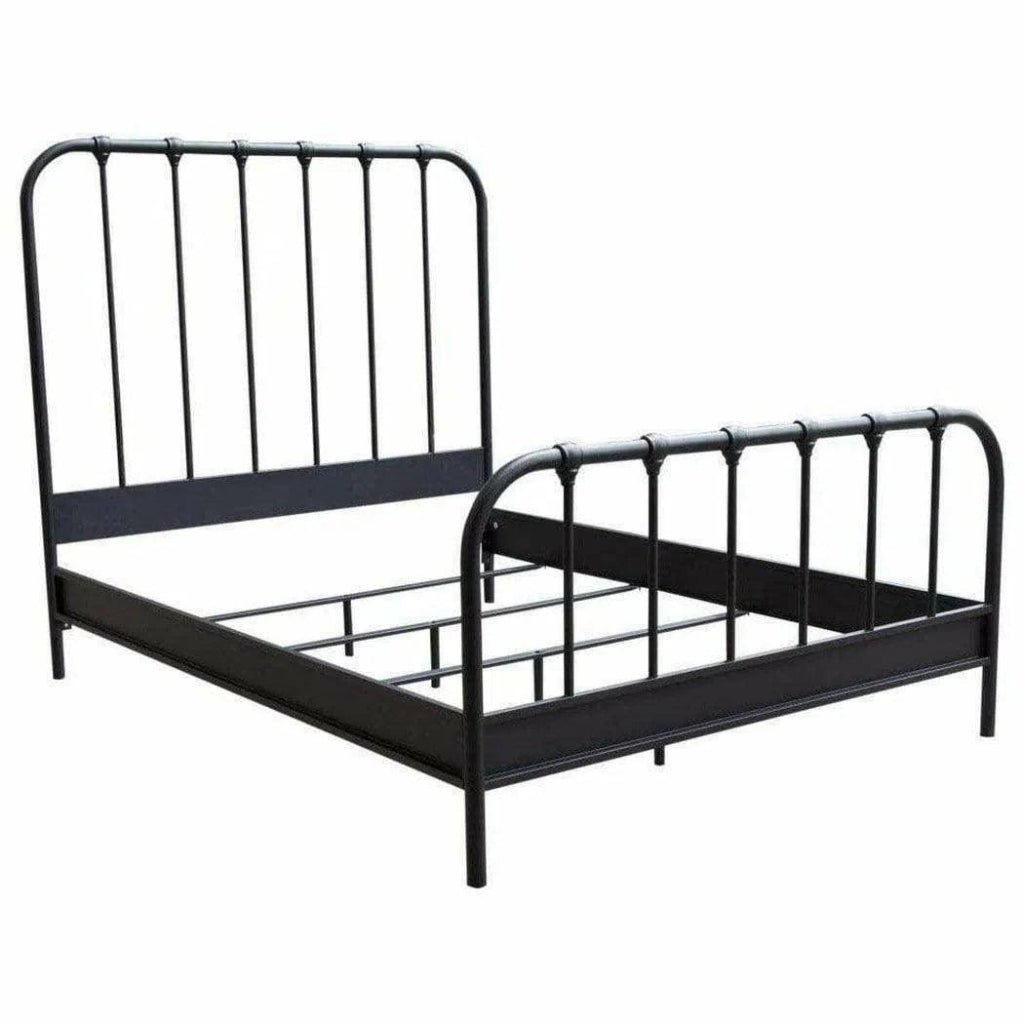 Mateo Rust Brown Powder Coat Metal Bed Frame - LOOMLAN - Diamond Sofa - Beds