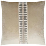 Mati Velvet Taupe Throw Pillow With Insert - LOOMLAN - D.V. Kap - Throw Pillows